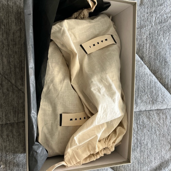 Marni Black Suede Platform Heels - Picture 5 of 9